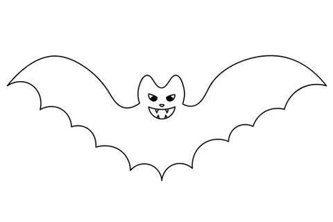 Bat. Sketch. Vector illustration. 스톡 일러스트