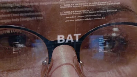 BAT text on background of developer Stock Footage 149837550