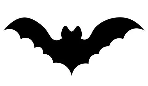 Bat. Vampire animal. Silhouette. Vector illustration. 스톡 일러스트