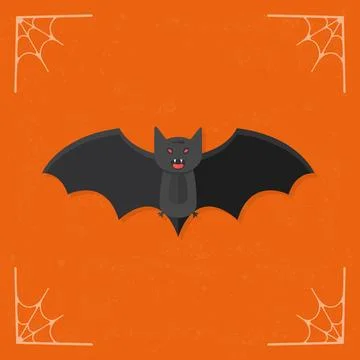 Bat vector halloween icon Stock Illustration