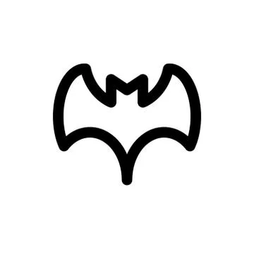 Bat vector icon Stock Illustration