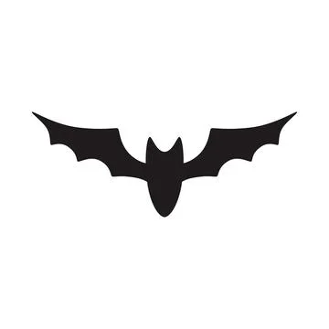 Bat vector icon logo Halloween character ghost illustration cartoon symbol Stock Illustration