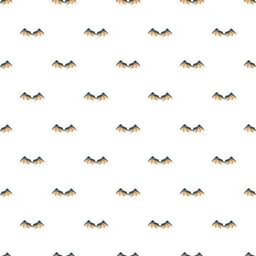 Bat wings pattern creating a seamless halloween background Stock Illustration