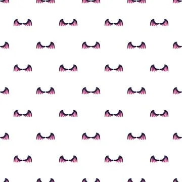 Bat wings seamless pattern for halloween and fantasy designs Stock Illustration