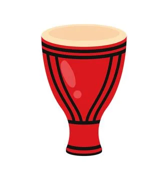 Bata drum red Stockillustratie