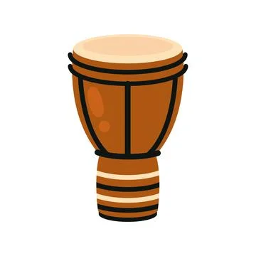 Bata drum tradiotional design Stockillustratie
