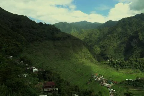 Batad mountain rice terraces Stock Photos