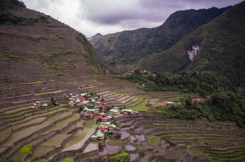 Batad Rice Terraces in The Philippines Stock Photos