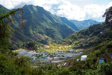 Batad Rice Terraces, UNESCO world heritage in Ifugao, the Philippines Stock Photos