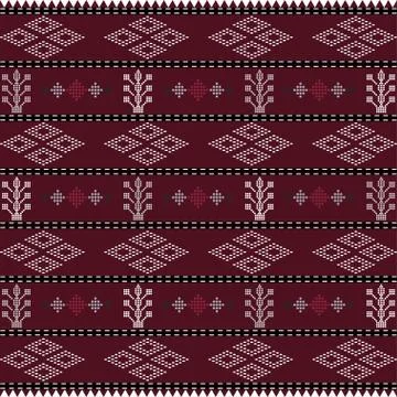 Batak ethnic seamless pattern with motif ulos. creative design cloth pattern. Stock Illustration