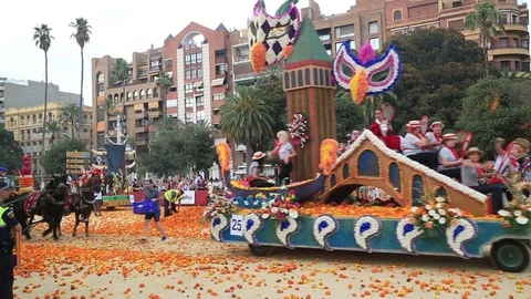Batalla de flores 15 스톡 동영상 79079985