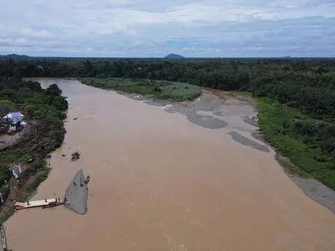 Batanghari River 写真素材