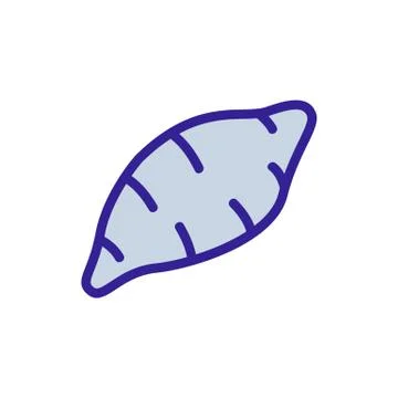 Batata icon vector outline illustration Stock Illustration
