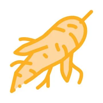 Batata Vegetable Icon Vector Outline Illustration Stock Illustration