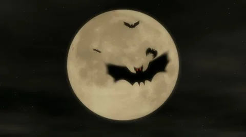 BatAttack1 - Halloween video background loop Видео 12097359