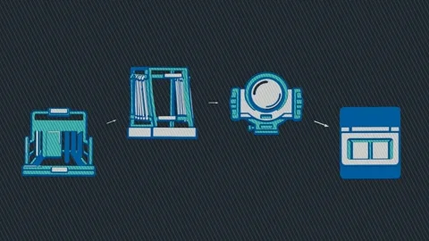 Batch and control pairing through a marked assay workflow Stock Footage 345500735