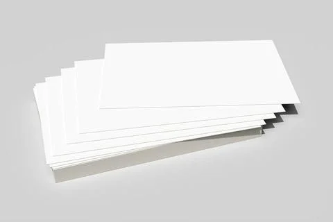 A batch of business cards 3d rendering of a batch of business cards Copyri... Foto stock