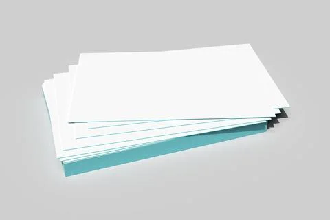 A batch of business cards 3d rendering of a batch of business cards Copyri... Foto stock