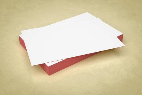 A batch of business cards 3d rendering of a batch of business cards Copyri... Stock Photos