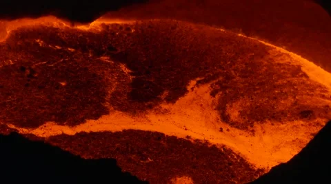 Batch of pig iron at melting point Stock Footage 50411991