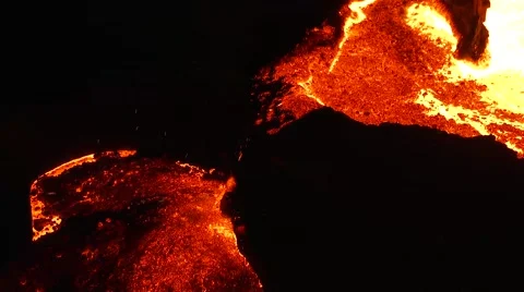 Batch of pig iron at melting point Stock Footage 50412014