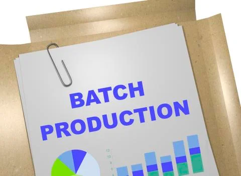 Batch Production concept Stock Illustration