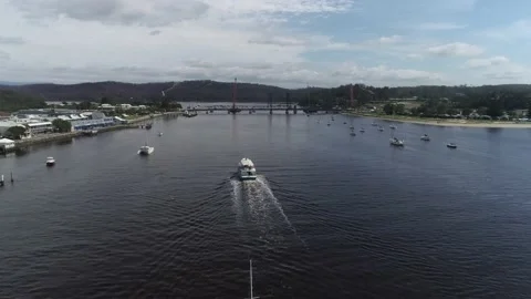 BATEMANS BAY DRONE Stock Footage 163226906