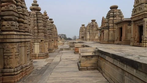 Bateshwar Group of Temples, Gwalior, Madhya Pradesh Stock Footage 186617590