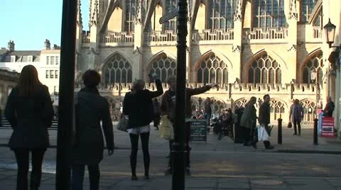 Bath Abbey (1) Stock Footage 12739206