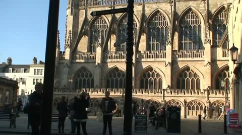 Bath Abbey (2) Stock Footage 12739214