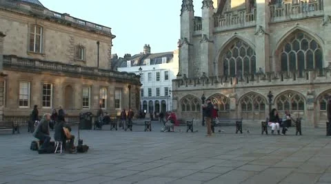 Bath Abbey (4) Stock Footage 12742274
