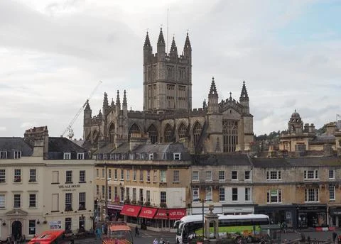 Bath Abbey in Bath Stock Photos