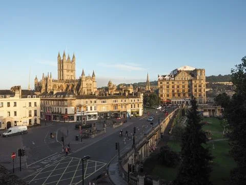 Bath Abbey in Bath Stock Photos