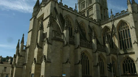 Bath Abbey, City of Bath wide 4K 스톡 동영상 39742176