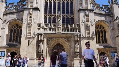 Bath Abbey Stock Footage 71044101