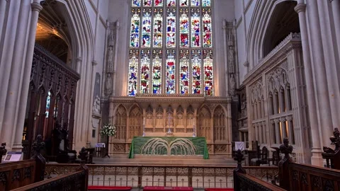 Bath Abbey High Alter. Stock Footage 321460860