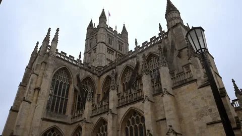 Bath Abbey in October, 2025 Stock Footage 321460942