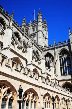 Bath Abbey Stockfoto's