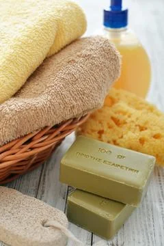 Bath accessories Stock Photos