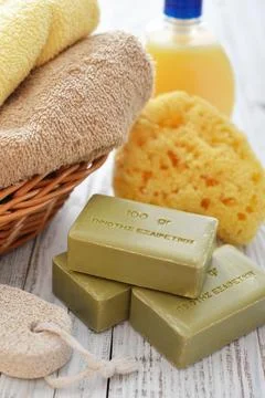 Bath accessories Stock Photos