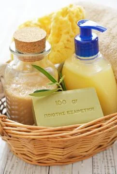 Bath accessories Stock Photos