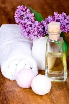 Bath and spa items Stock Photos