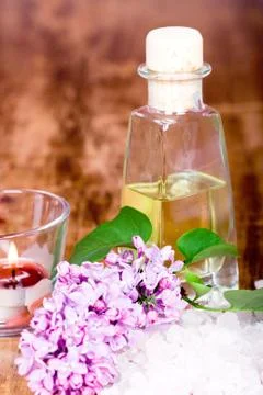 Bath and spa items Stock Photos