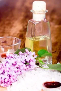 Bath and spa items Stock Photos