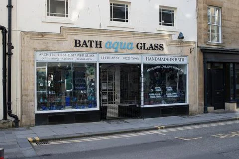 Bath Aqua Glass. Stock Photos