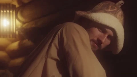 Bath Attendant Is Making Spa Massage With Oak Brooms To Boy At A Russian Sauna Stock Footage 146599161