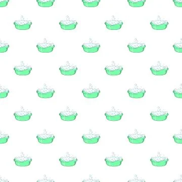 Bath for baby pattern, cartoon style 스톡 일러스트