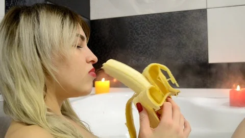 Bath banana Stock Footage 101555302