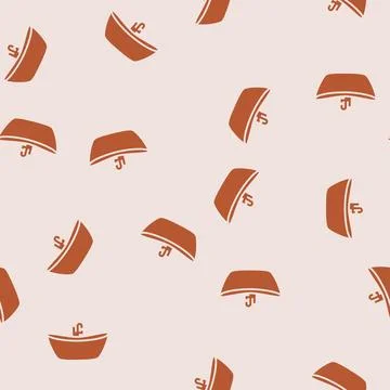 Bath bathroom interior glyph seamless pattern Illustrazione stock