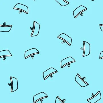 Bath bathroom interior vector seamless pattern Illustrazione stock